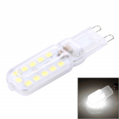 G9 3W 300LM Transparent Couvercle Ampoule de maïs, 22 LED SMD 2835, AC 220-240V (lumière blanche)