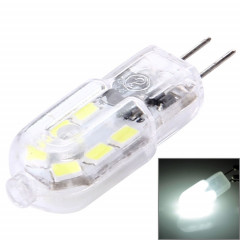 G4 2W 180LM Transparent Couvercle Ampoule de maïs, 12 LED SMD 2835, AC 220-240 V (lumière blanche)
