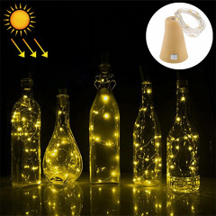 1m lumière de fil de cuivre blanc chaud fil de cuivre, 10 LED SMD 0603 lampe décorative de fée avec bouchon de bouteille, 5v DC