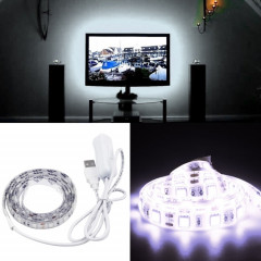 Lumière de corde USB de 50cm 3W, Epoxy IP65 étanche 30 LED 5050 SMD avec 1m de câble de commutateur étendu, large: 10mm (lumière blanche)