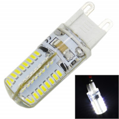G9 4W 210LM 64 LED SMD 3014 Ampoule de maïs en silicone, AC 110V (lumière blanche)