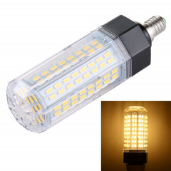 E14 144 LED 16W lumière de maïs blanc chaud LED, SMD 5730 ampoule à économie d'énergie, AC 110-265V