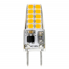 G8 1.3W SMD 2835 20 LEDs de maïs à LED dimmable, AC 120V (blanc chaud)