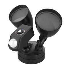 20W LED SMART SMART SPORT PRODUCLIGHT AVEC CAMERA DE SÉCURITÉ DE 1080P, 3000K LUMIÈRE CHALEUR (Noir)
