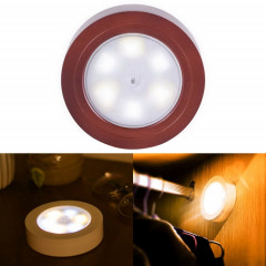 1.2W 6 LEDs Chaud Blanc / Blanc / Jaune Lumière Décoration Nuit Lumière pour Voiture, Hôtel, Couloir, Hall d'Exposition, Armoire (Bronze)