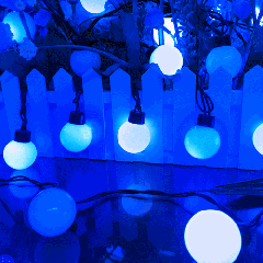 4m 3W 40 LEDs 3 x piles AA alimenté lumière de décoration de chaîne avec 3 modes, DC 4.5V (lumière bleue)