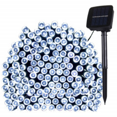 17m 100 LEDs IP44 Panneau solaire étanche Fée lampe vacances décorative lumière (lumière blanche)