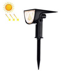 Projecteur solaire extérieur IP65 étanche LED paysage jardin prise de terre lumière lampe de pelouse décorative (lumière blanche)