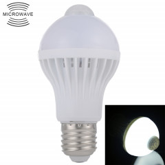 E27 5W 12 LED SMD 5730 300LM Ampoule LED à capteur de mouvement infrarouge, Distance du capteur: 4-6m, AC 220V (lumière blanche)