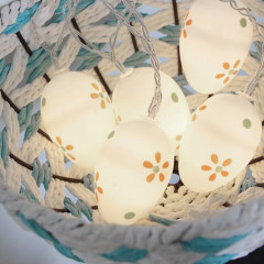 10 ampoules LED mignon oeufs de Pâques lampe décorative vacances ampoules décoratives (blanc froid)