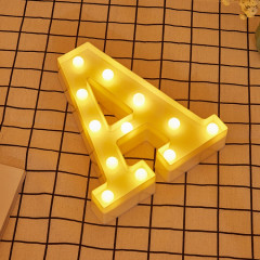 Lettre anglaise de l'alphabet une lumière décorative de forme, lumière sèche chaude de vacances de LED