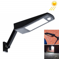 Lumière solaire solaire de capteur de mouvement de 6.8W LED, 48 LED SMD 2835 900 LM économie d'énergie légère d'ajustement avec le panneau solaire de 5V 3.2W (noir)