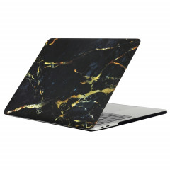 Pour 2016 Nouveau Macbook Pro 13.3 pouce A1706 et A1708 Noir Or Texture Marbre Motif Ordinateur Portable Décalques D'eau PC Cas de Protection