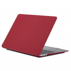 Etui de protection pour ordinateur portable de style mat pour MacBook Air 13,3 pouces A1932 (2018) (Vin Rouge)