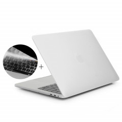 ENKAY Hat-Prince 2 en 1 Coque de protection en plastique dur givré + US Version Ultra-mince TPU Protecteur de clavier pour 2016 Nouveau MacBook Pro 13,3 pouces avec Touchbar (A1706) (Blanc)