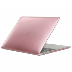 Etui de protection en métal pour ordinateur portable pour MacBook Pro 15,4 pouces A1990 (2018) (Or rose)