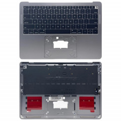 Pour Macbook Air 13 2020 M1 A2337 EMC3598 Couverture latérale C + Carte clavier édition américaine (Gris)