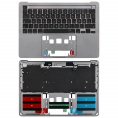 Pour Macbook Pro 13 pouces 2021 A2338 C-side Cover + UK Edition Key Board (gris)