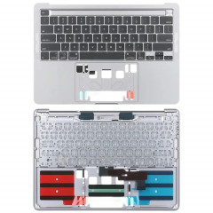 Pour MacBook Pro Retina 13 pouces A2289 2020 C-side Cover + US Edition Key Board (argent)