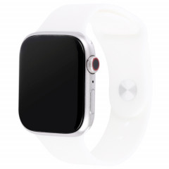 Modèle d'affichage factice d'écran non fonctionnel à l'écran noir pour la série Apple Watch 7 41mm, pour photographier la sangle de montre, aucune montre (argent)