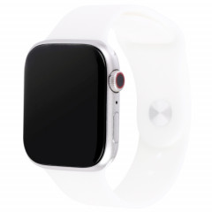 Modèle d'affichage factice d'écran non fonctionnel à écran noir pour la série de montre Apple 7 45 mm, pour photographier la sangle de montre, aucune montre (argent)