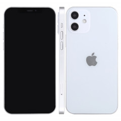 Modèle d'affichage factice faux écran noir non fonctionnel pour iPhone 12 mini (5,4 pouces) (blanc)