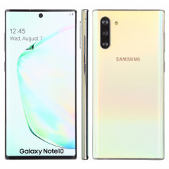 Modèle d'affichage factice factice avec écran de couleurs d'origine pour Galaxy Note 10 (argent)