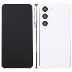 Pour Samsung Galaxy S23 5G écran noir faux modèle d'affichage factice non fonctionnel (blanc)