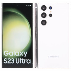 Pour Samsung Galaxy S23 Ultra 5G écran couleur faux modèle d'affichage factice non fonctionnel (blanc)