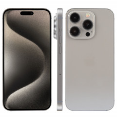 Pour iPhone 15 Pro écran couleur faux modèle d'affichage factice non fonctionnel (titane naturel)
