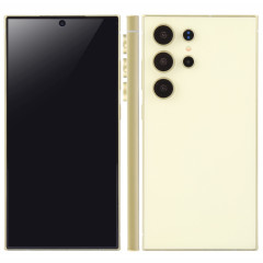 Pour Samsung Galaxy S24 Ultra 5G Écran noir faux modèle d'affichage factice non fonctionnel (jaune)