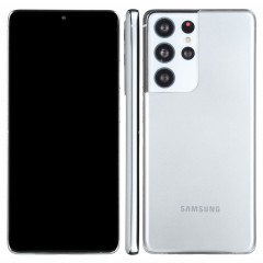 Modèle d'affichage factice faux écran noir non fonctionnel pour Samsung Galaxy S21 Ultra 5G (argent)