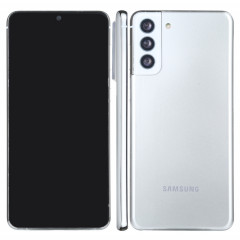 Faux modèle d'affichage factice à écran noir non fonctionnel pour Samsung Galaxy S21 + 5G (argent)