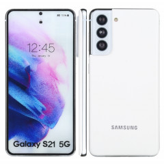 Écran couleur faux modèle d'affichage factice non fonctionnel pour Samsung Galaxy S21 5G (blanc)