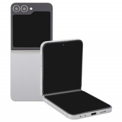 Pour Samsung Galaxy Z Flip6 Écran noir Faux modèle d'affichage factice non fonctionnel (argent)
