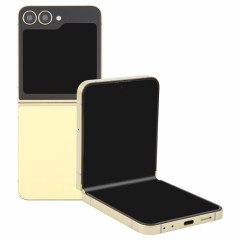 Pour Samsung Galaxy Z Flip6 Écran noir Faux modèle d'affichage factice non fonctionnel (jaune)
