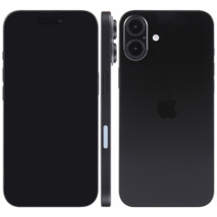 Pour iPhone 16, écran noir, faux modèle d'affichage factice non fonctionnel (noir)