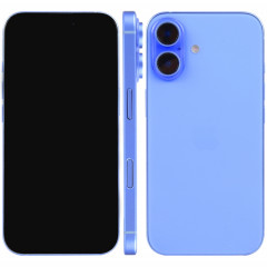 Pour iPhone 16, écran noir, faux modèle d'affichage factice non fonctionnel (bleu)