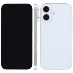 Pour iPhone 16, écran noir, faux modèle d'affichage factice non fonctionnel (blanc)