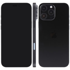 Pour iPhone 16 Pro, écran noir, faux modèle d'affichage factice non fonctionnel (noir)