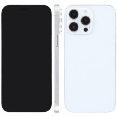 Pour iPhone 16 Pro, écran noir, faux modèle d'affichage factice non fonctionnel (blanc)