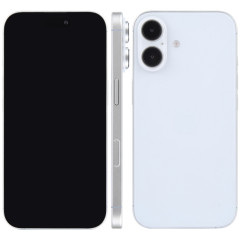 Pour iPhone 16, écran noir, faux modèle d'affichage factice non fonctionnel (blanc)