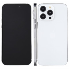 Pour iPhone 14 Pro Max écran noir faux modèle d'affichage factice non fonctionnel (argent)