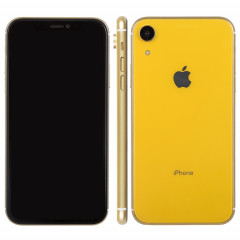 Faux modèle d'affichage factice d'écran noir pour iPhone XR (jaune)