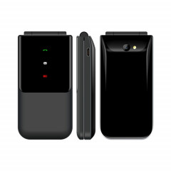 Uniwa F2720 Flip téléphone, 1,77 pouce, SC6531E, support Bluetooth, FM, GSM, Dual Sim (Noir)