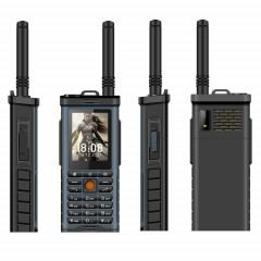 S-G8800 Téléphone pour personnes âgées à triple vérification, Étanche, antichoc, antipoussière, batterie 2400 mAh, 2,2 pouces, 21 touches, lampe de poche LED, FM, Quad SIM, avec antenne (bleu clair)
