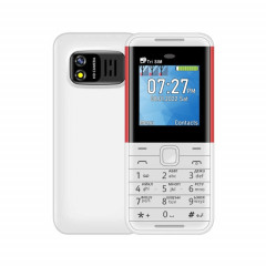 SERVO BM5310 Mini téléphone portable, clé russe, 1,33 pouces, MTK6261D, 21 touches, prise en charge Bluetooth, FM, son magique, enregistrement automatique des appels, GSM, triple SIM (blanc)