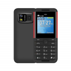 SERVO BM5310 Mini téléphone portable, clé anglaise, 1,33 pouces, MTK6261D, 21 touches, prise en charge Bluetooth, FM, Magic Sound, enregistrement automatique des appels, GSM, Triple SIM (noir rouge)