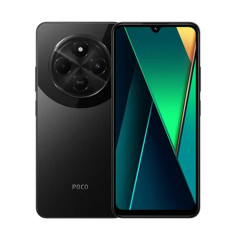  Xiaomi POCO C75 Global, 8 Go + 256 Go, lecteur d'empreintes digitales latéral, 6,88 pouces Xiaomi HyperOS MediaTek Helio G81-Ultra Octa Core, NFC, réseau : 4G (noir)