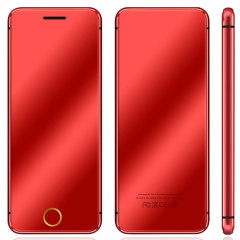 Ulcool V66+, 1,54 pouces, MTK6261D, prise en charge de la synchronisation Bluetooth, numérotation Bluetooth, FM, anti-perte, GSM, double SIM (rouge)